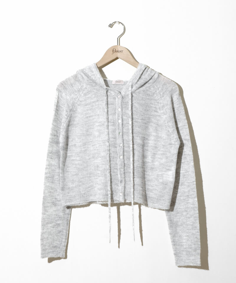 fluff knit hoodie～ﾌﾗｯﾌﾆｯﾄﾌｰﾃﾞｨｰ | flower／フラワー公式通販