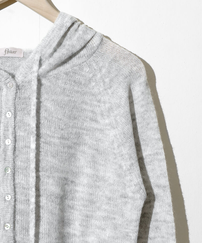fluff knit hoodie～ﾌﾗｯﾌﾆｯﾄﾌｰﾃﾞｨｰ | flower／フラワー公式通販