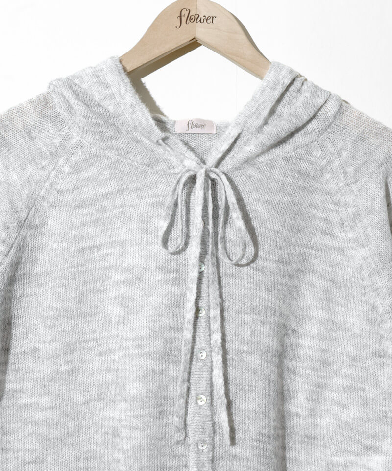 fluff knit hoodie～ﾌﾗｯﾌﾆｯﾄﾌｰﾃﾞｨｰ | flower／フラワー公式通販
