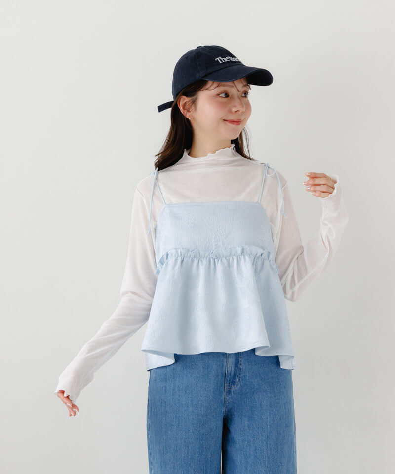 lady sheer L/S～ﾚﾃﾞｨｰｼｱｰﾛﾝｸﾞｽﾘｰﾌﾞ | flower／フラワー公式通販
