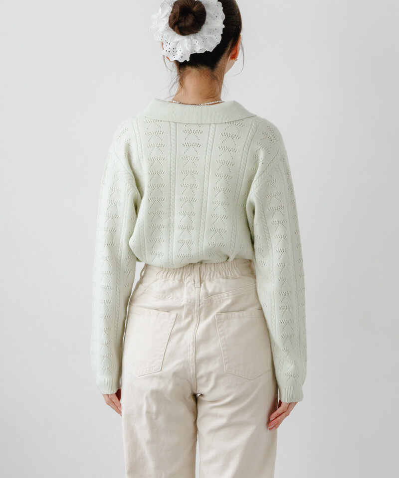 ribbon polo top～ﾘﾎﾞﾝﾎﾟﾛﾄｯﾌﾟ | flower／フラワー公式通販