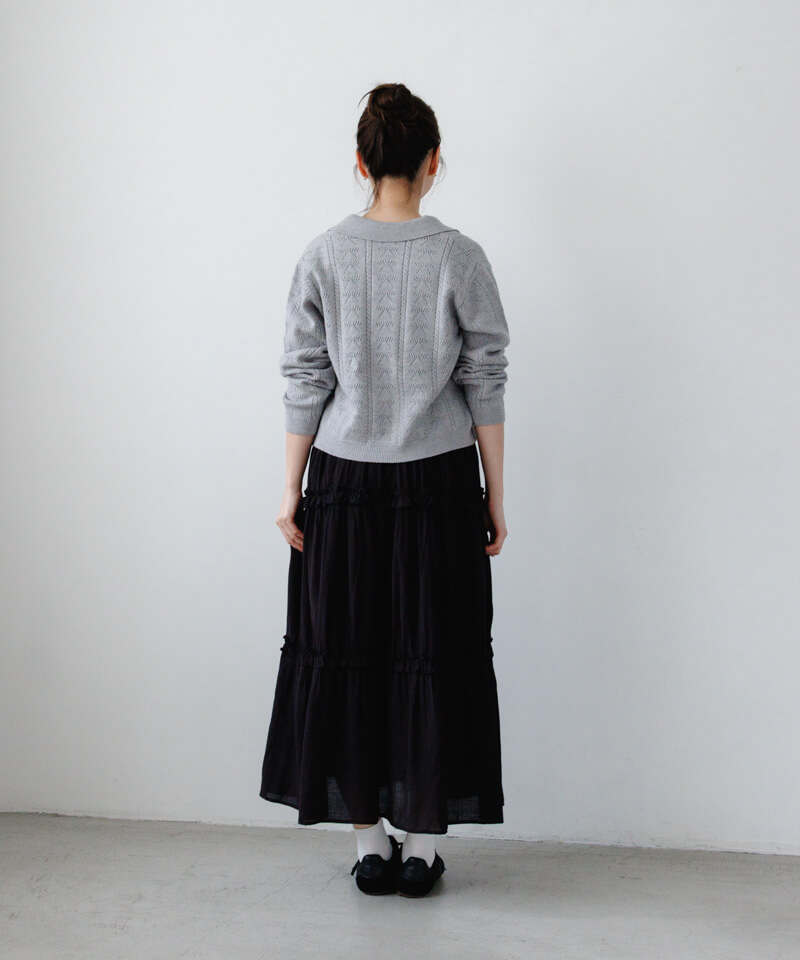 ribbon polo top～ﾘﾎﾞﾝﾎﾟﾛﾄｯﾌﾟ | flower／フラワー公式通販