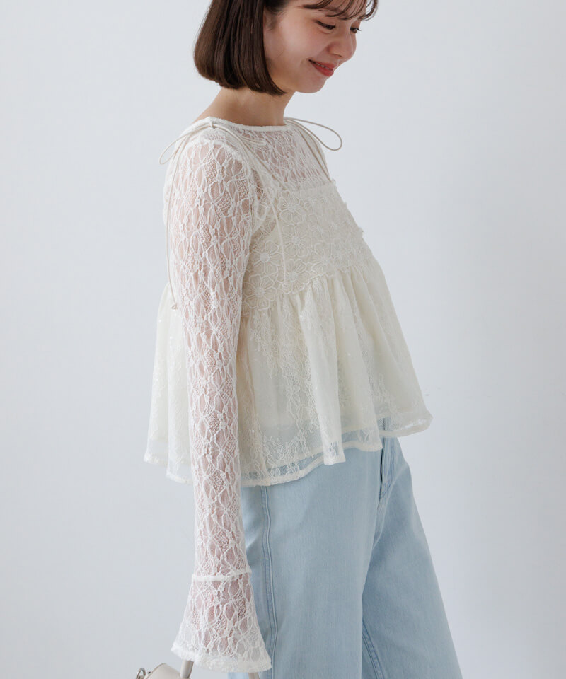 floral lace bustier～ﾌﾛｰﾗﾙﾚｰｽﾋﾞｽﾁｪ | flower／フラワー公式通販