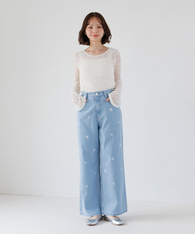 30%OFF】sheer flower top～ｼｱｰﾌﾗﾜｰﾄｯﾌﾟ | flower／フラワー公式通販