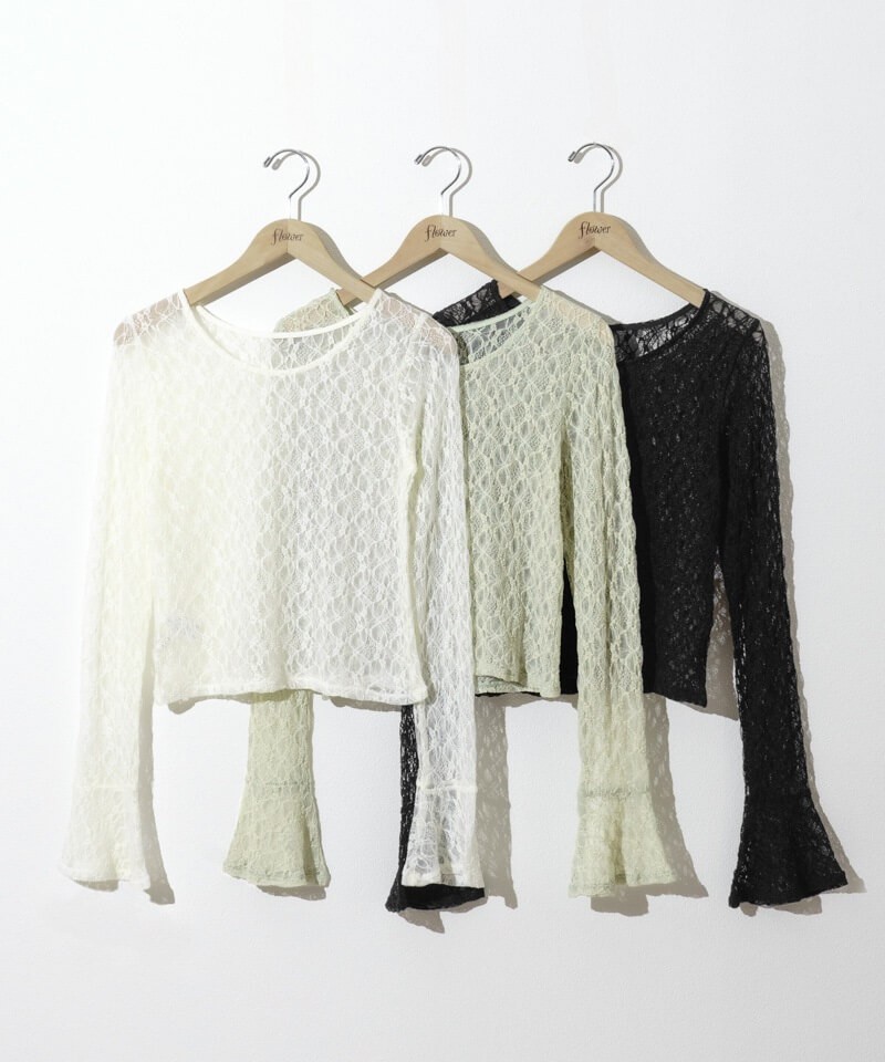 sheer flower top～ｼｱｰﾌﾗﾜｰﾄｯﾌﾟ | flower／フラワー公式通販