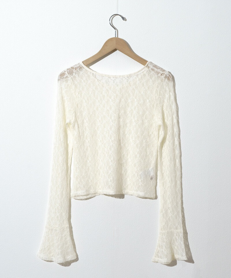 flower トップス sheer flower top～ｼｱｰﾌﾗﾜｰﾄｯﾌﾟ | flower／フラワー公式通販