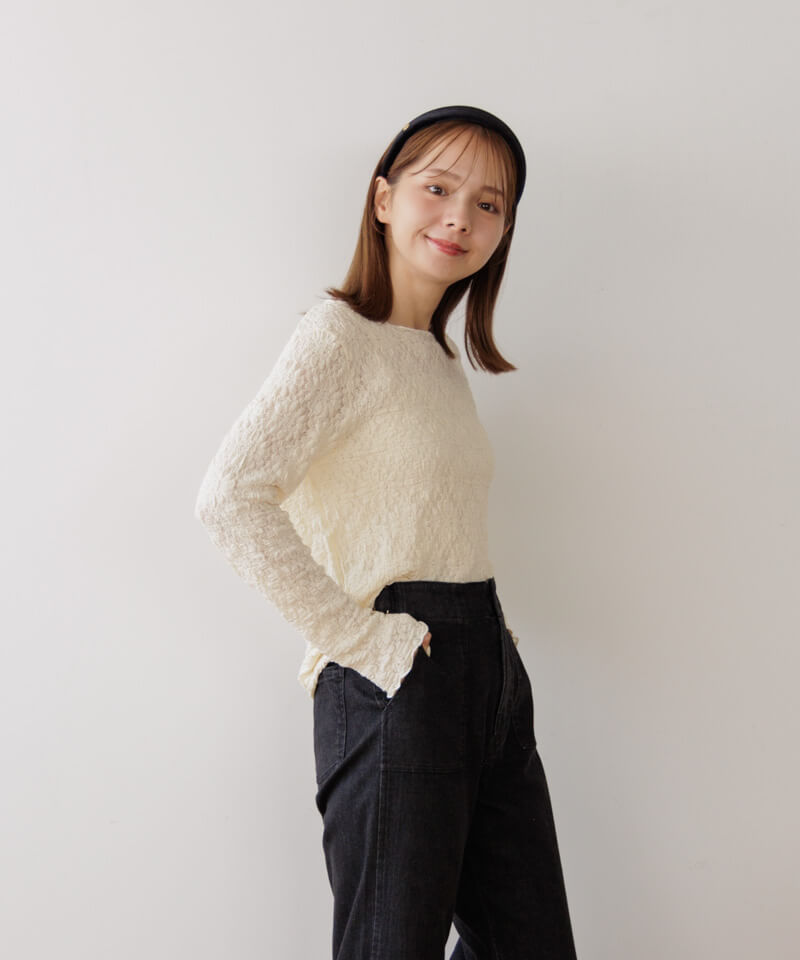 shabby lace top～ｼｬﾋﾞｰﾚｰｽﾄｯﾌﾟ | flower／フラワー公式通販