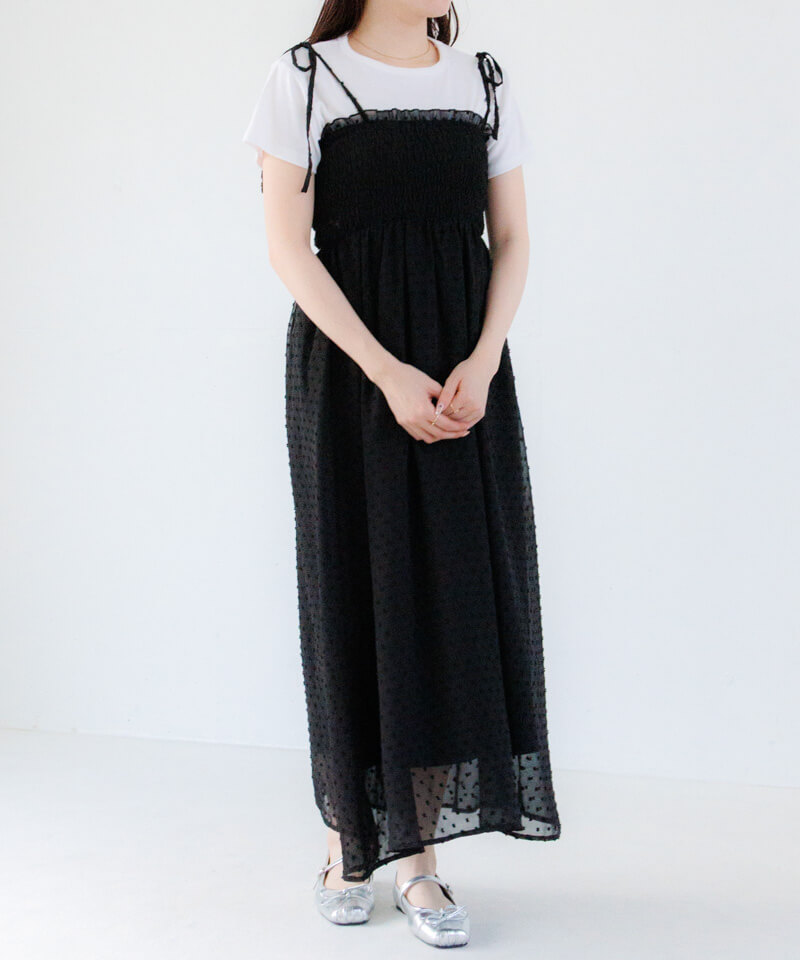50%OFF】airy dot onepiece～ｴｱﾘｰﾄﾞｯﾄﾜﾝﾋﾟｰｽ | flower／フラワー公式通販