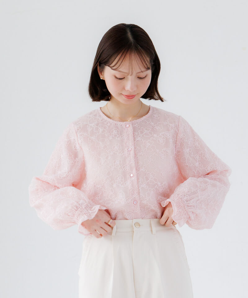 blossom lace blouse～ﾌﾞﾛｯｻﾑﾚｰｽﾌﾞﾗｳｽ | flower／フラワー公式通販