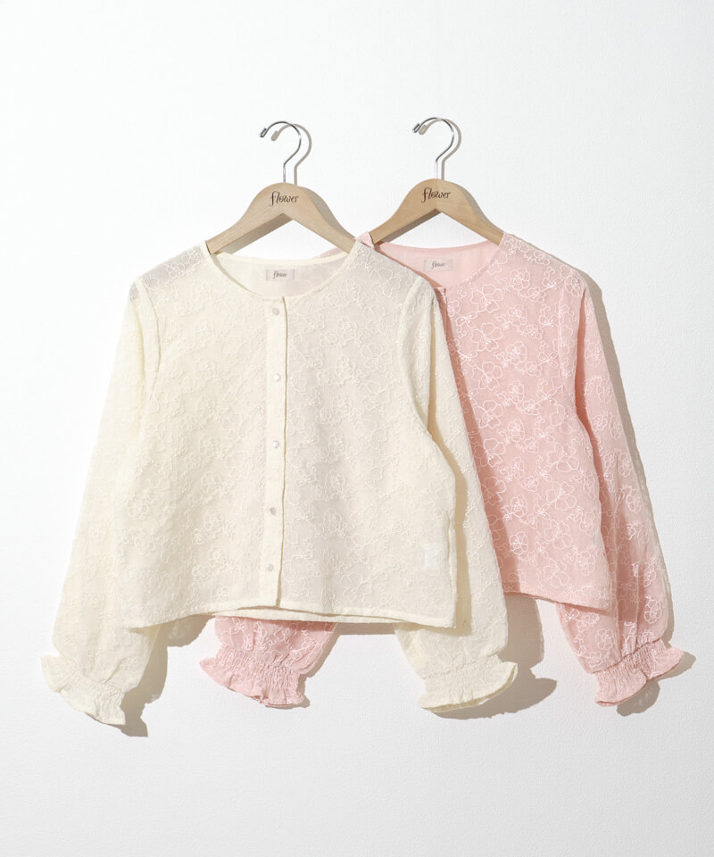 blossom lace blouse～ﾌﾞﾛｯｻﾑﾚｰｽﾌﾞﾗｳｽ | flower／フラワー公式通販