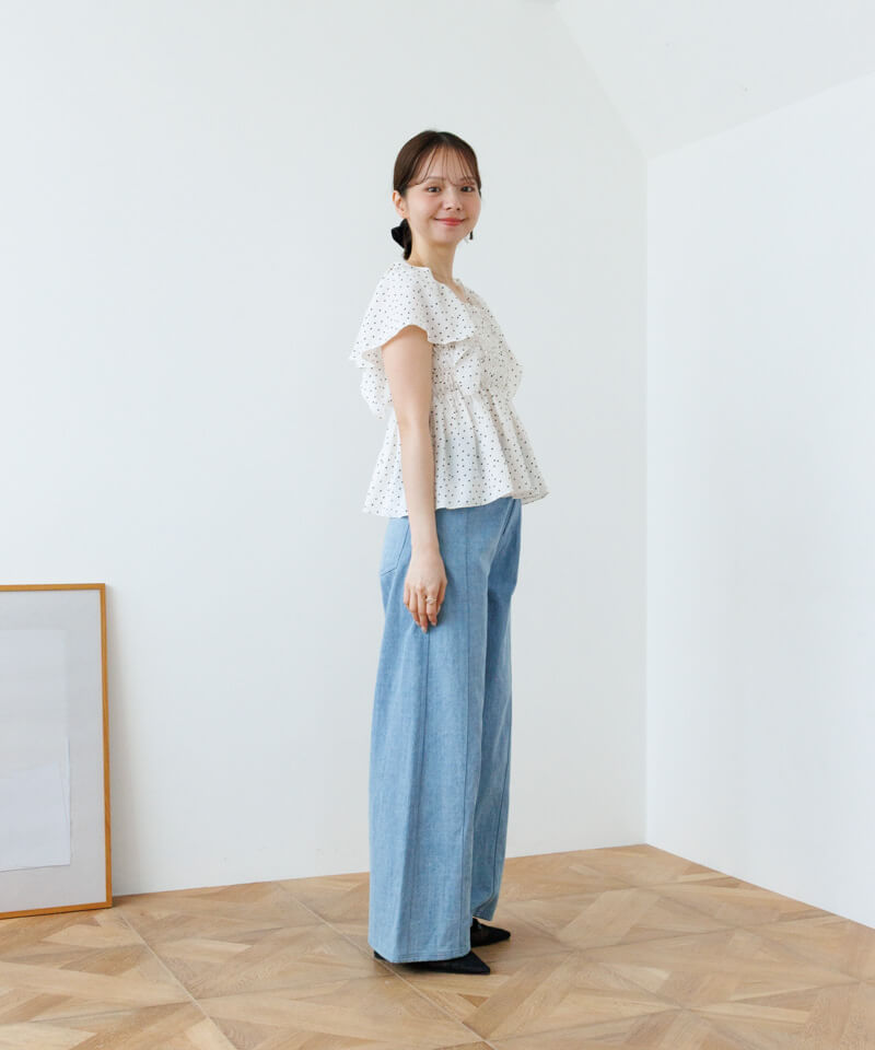 lace denim pants～ﾚｰｽﾃﾞﾆﾑﾊﾟﾝﾂ | flower／フラワー公式通販
