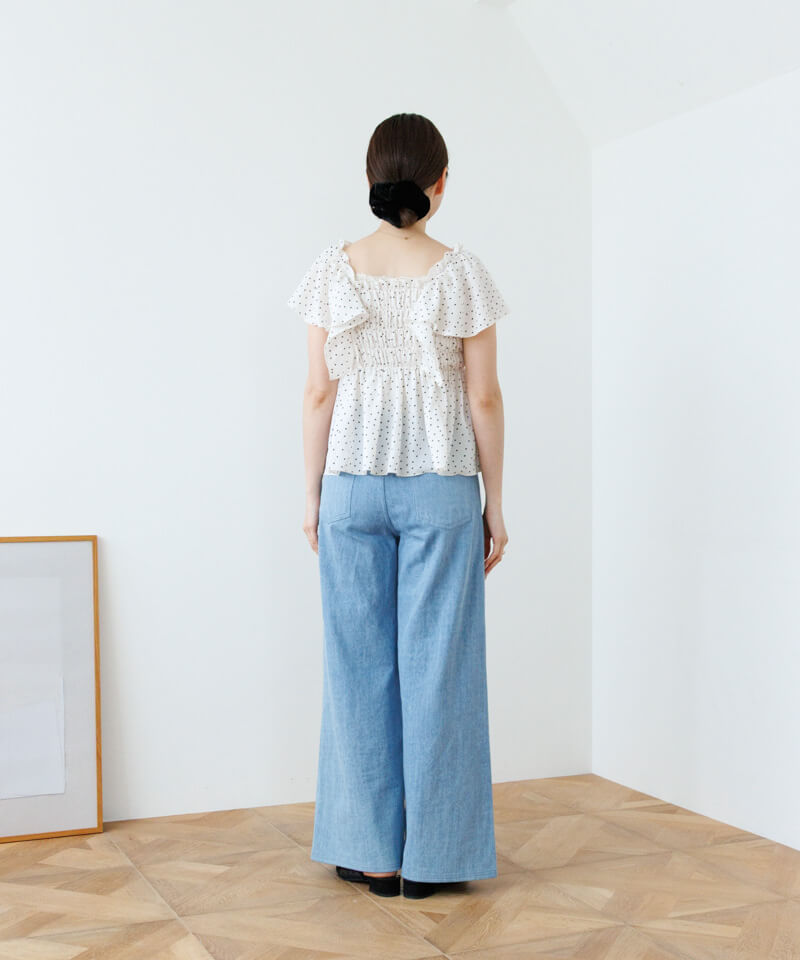 lace denim pants～ﾚｰｽﾃﾞﾆﾑﾊﾟﾝﾂ | flower／フラワー公式通販