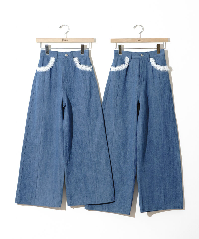 50%OFF】lace denim pants～ﾚｰｽﾃﾞﾆﾑﾊﾟﾝﾂ | flower／フラワー公式通販