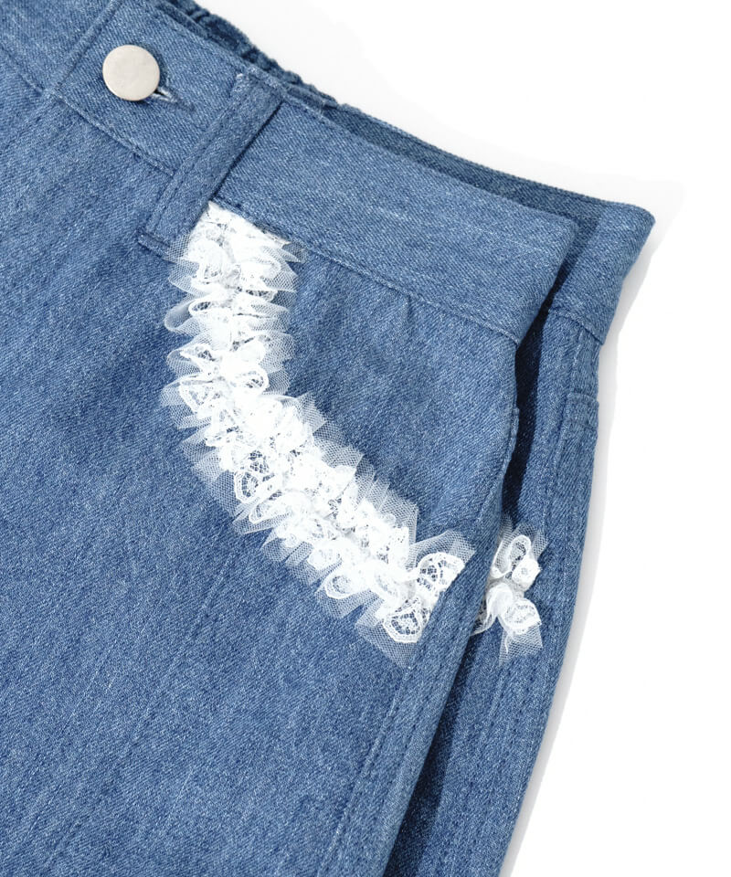 50%OFF】lace denim pants～ﾚｰｽﾃﾞﾆﾑﾊﾟﾝﾂ | flower／フラワー公式通販