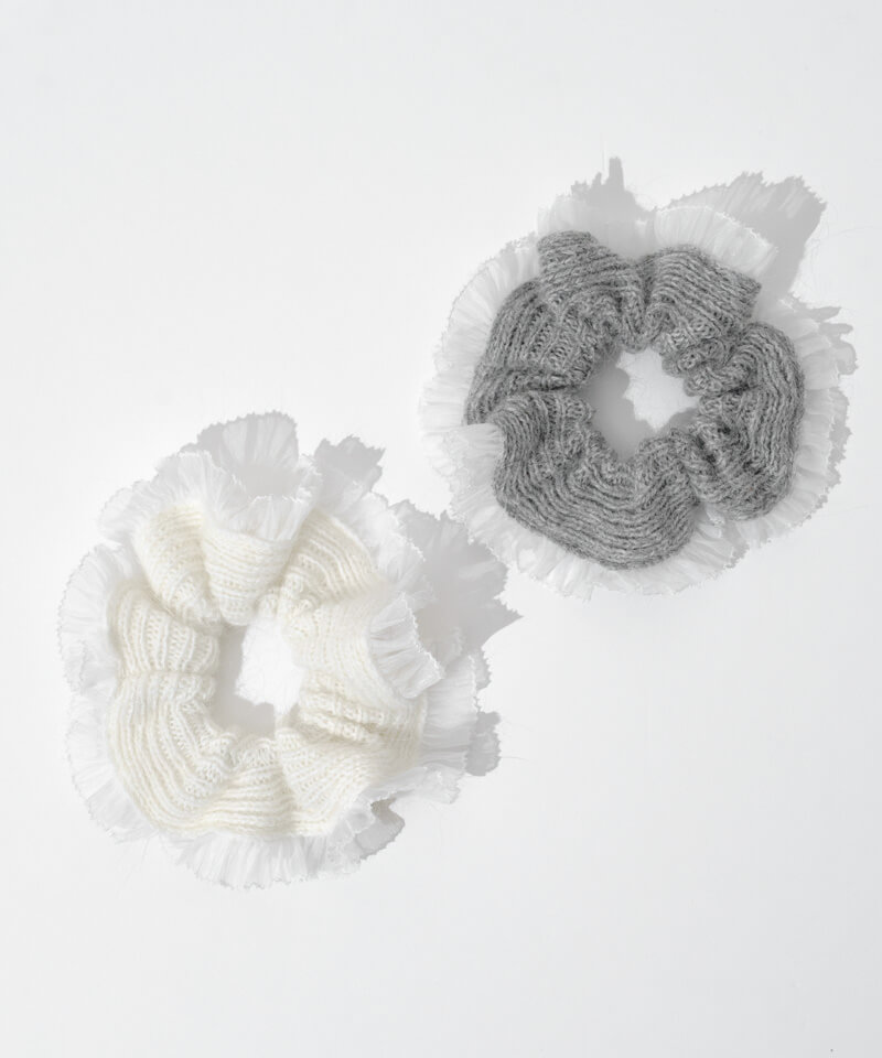 knit tulle chouchou～ﾆｯﾄﾁｭｰﾙｼｭｼｭ | flower／フラワー公式通販