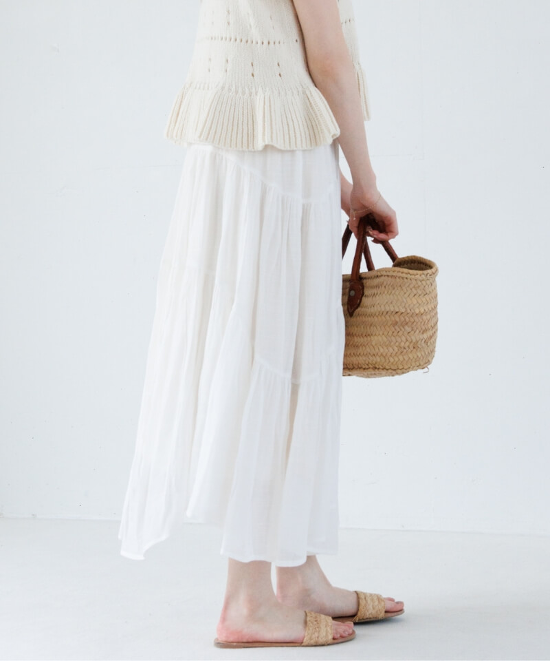 breezy tiered skirt～ﾌﾞﾘｰｼﾞｰﾃｨｱｰﾄﾞｽｶｰﾄ | flower／フラワー公式通販