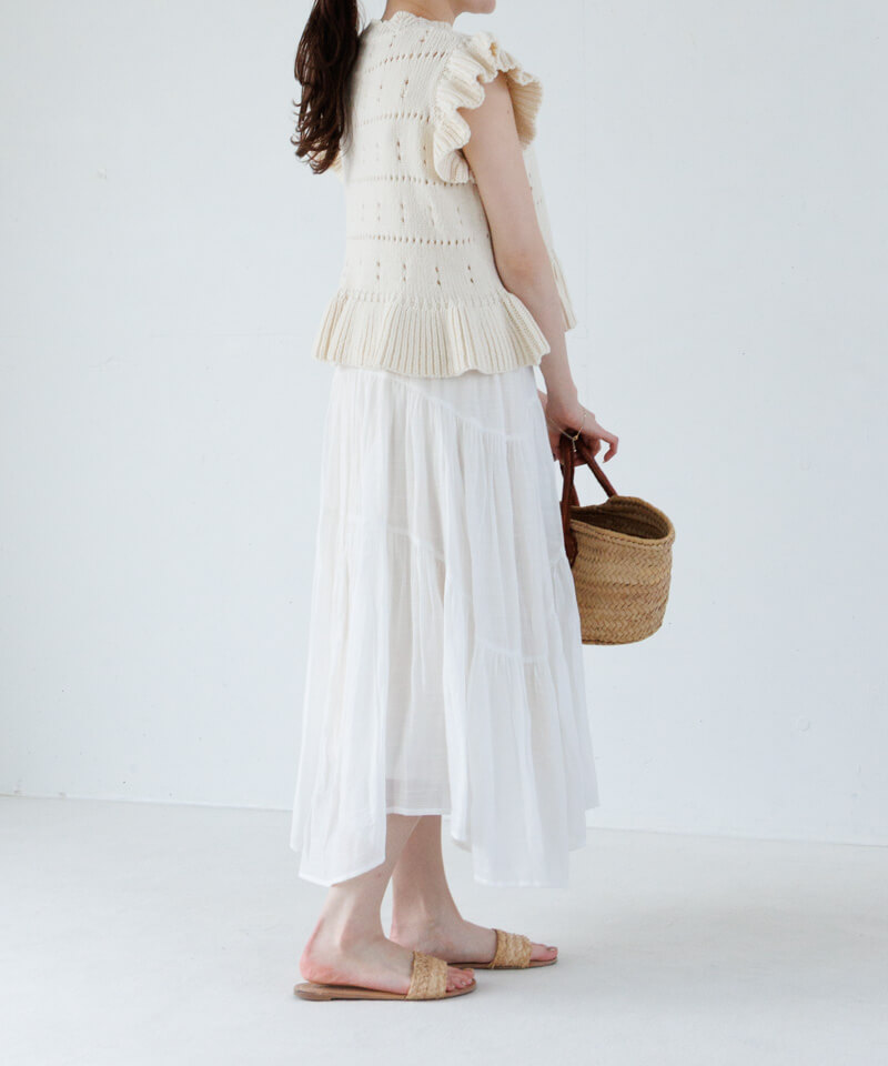 breezy tiered skirt～ﾌﾞﾘｰｼﾞｰﾃｨｱｰﾄﾞｽｶｰﾄ | flower／フラワー公式通販