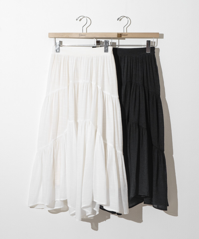 breezy tiered skirt～ﾌﾞﾘｰｼﾞｰﾃｨｱｰﾄﾞｽｶｰﾄ | flower／フラワー公式通販