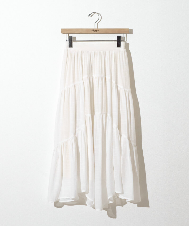 breezy tiered skirt～ﾌﾞﾘｰｼﾞｰﾃｨｱｰﾄﾞｽｶｰﾄ | flower／フラワー公式通販