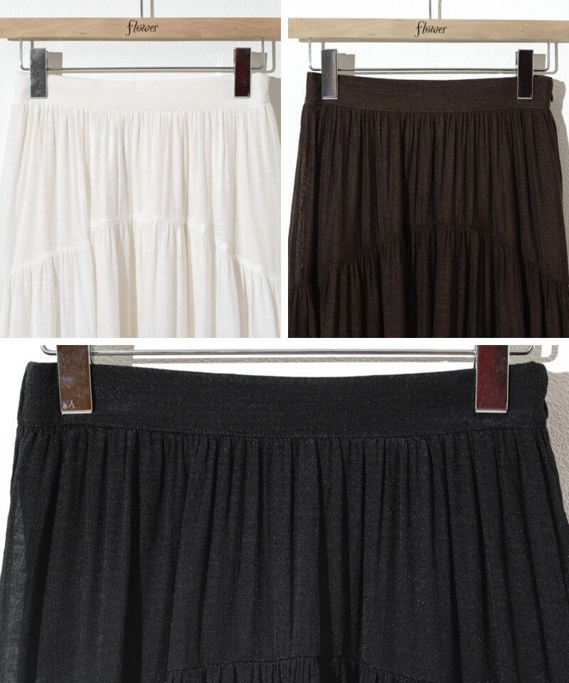 breezy tiered skirt～ﾌﾞﾘｰｼﾞｰﾃｨｱｰﾄﾞｽｶｰﾄ | flower／フラワー公式通販