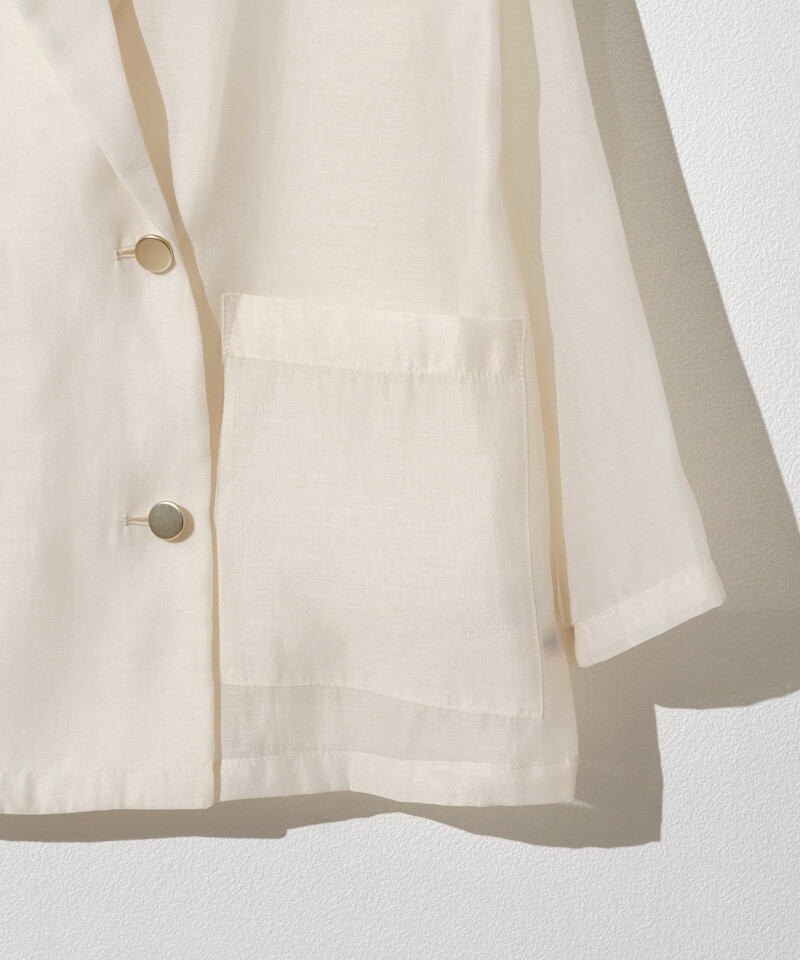 sheer tailored jacket～ｼｱｰﾃｰﾗｰﾄﾞｼﾞｬｹｯﾄ | flower／フラワー公式通販