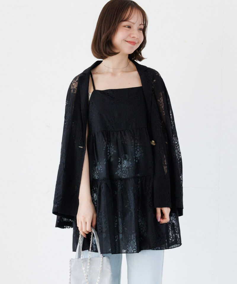flowering lace bustier～ﾌﾗﾜｰﾘﾝｸﾞﾚｰｽﾋﾞｽﾁｪ | flower／フラワー公式通販