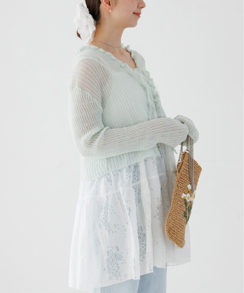 flowering lace bustier～ﾌﾗﾜｰﾘﾝｸﾞﾚｰｽﾋﾞｽﾁｪ | flower／フラワー公式通販