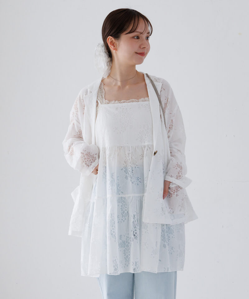 flowering lace bustier～ﾌﾗﾜｰﾘﾝｸﾞﾚｰｽﾋﾞｽﾁｪ | flower／フラワー公式通販