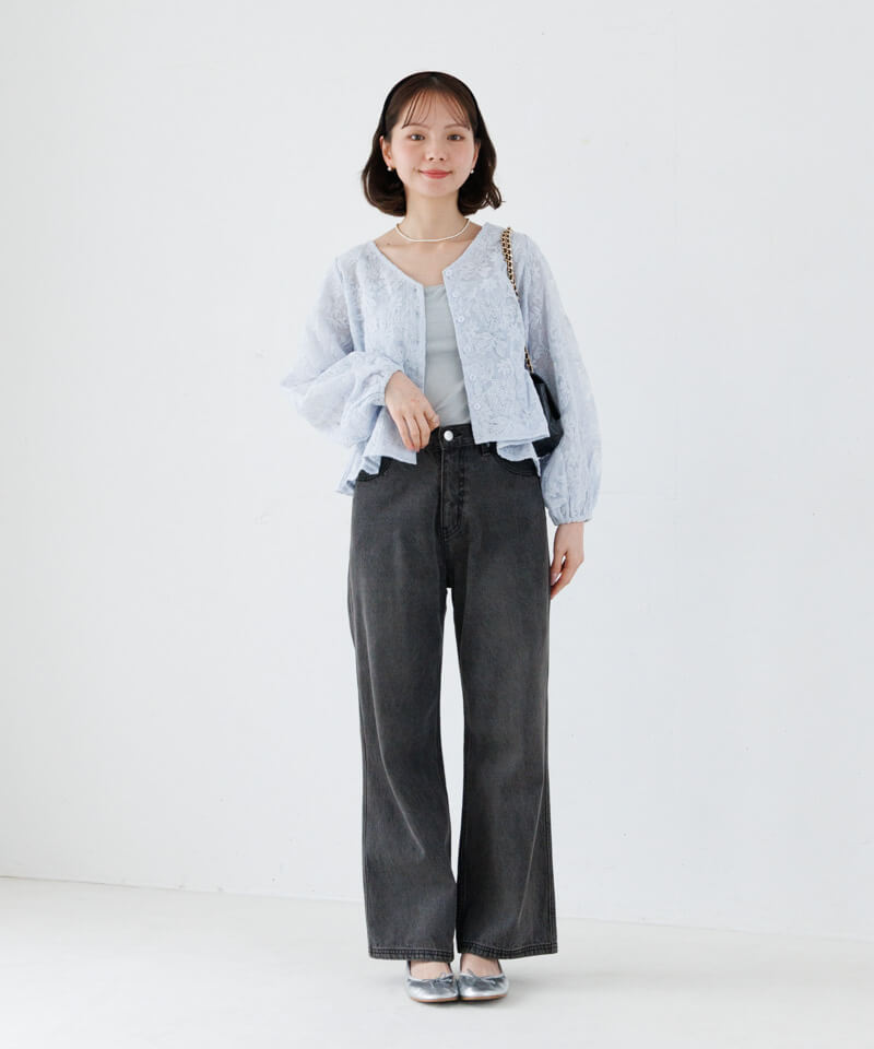 blossom sheer top～ﾌﾞﾛｯｻﾑｼｱｰﾄｯﾌﾟ | flower／フラワー公式通販