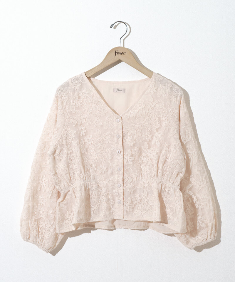blossom sheer top～ﾌﾞﾛｯｻﾑｼｱｰﾄｯﾌﾟ | flower／フラワー公式通販