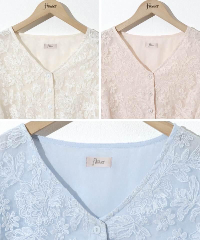 blossom sheer top～ﾌﾞﾛｯｻﾑｼｱｰﾄｯﾌﾟ | flower／フラワー公式通販