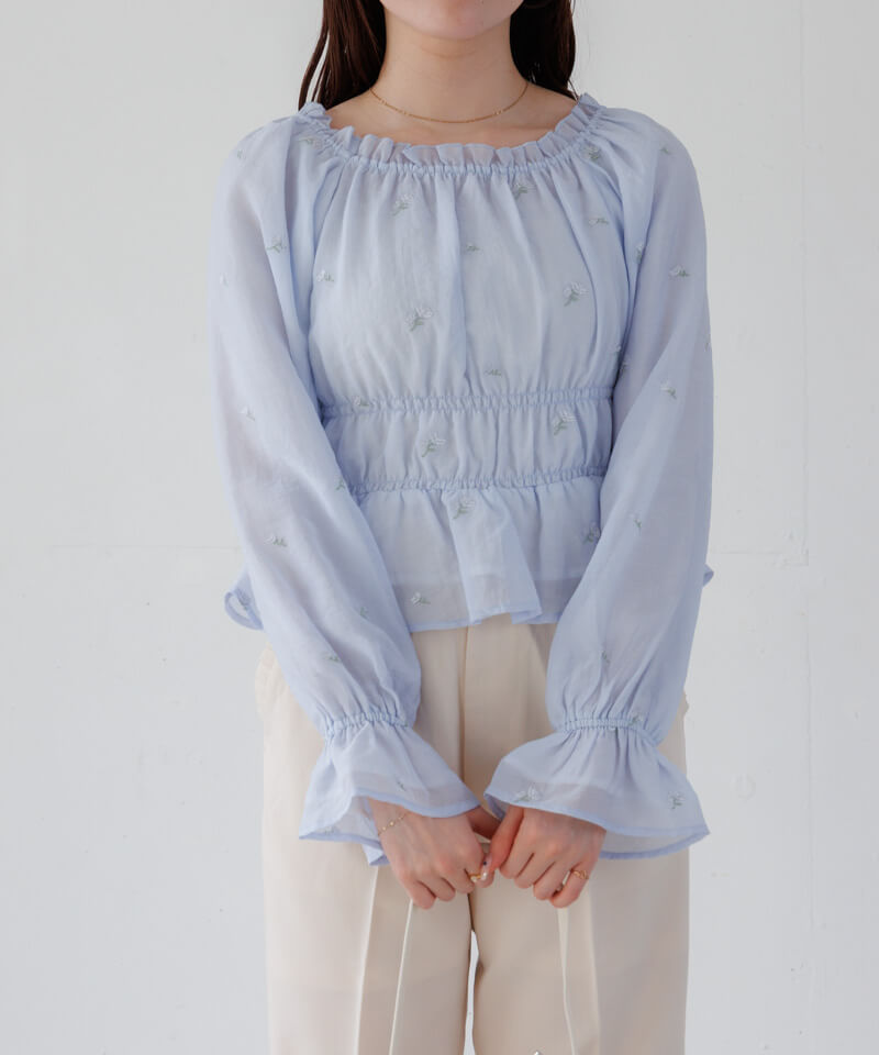 flower シャイニーブルームブラウス shiny bloom blouse & sunny days pants3 ｜ flower(フラワー)公式