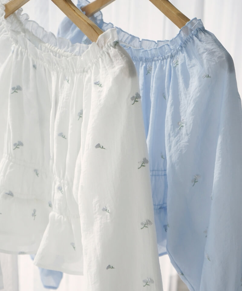 flower シャイニーブルームブラウス shiny bloom blouse & sunny days pants3 ｜ flower(フラワー)公式