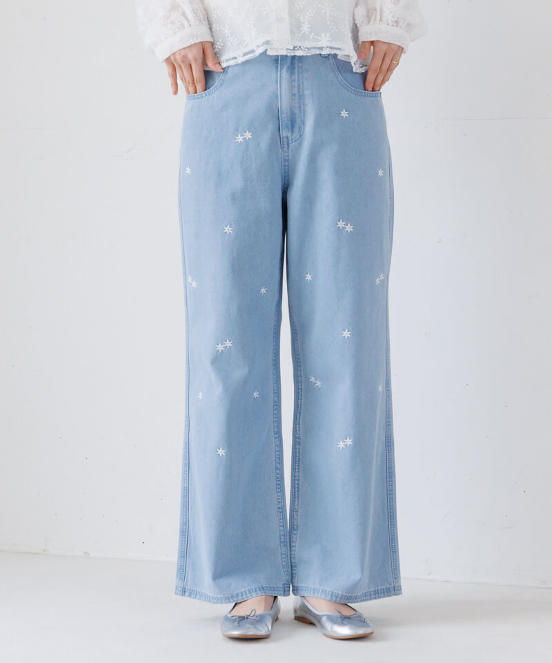 bloom embroidery pants～ﾌﾞﾙｰﾑｴﾝﾌﾞﾛｲﾀﾞﾘｰﾊﾟﾝﾂ | flower／フラワー公式通販