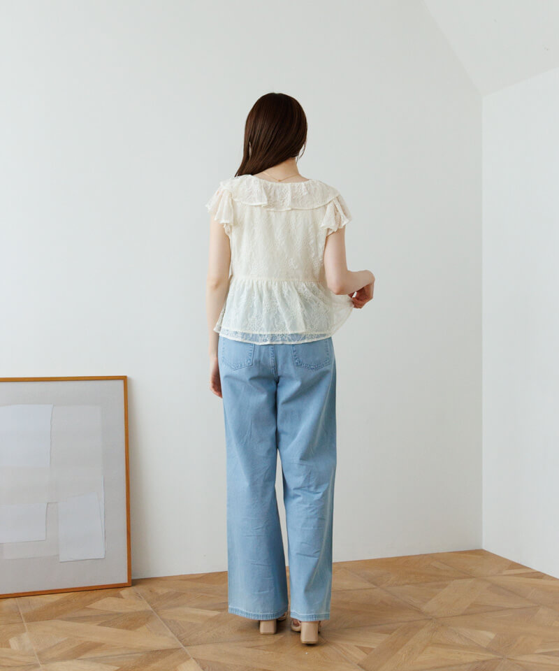 bloom embroidery pants～ﾌﾞﾙｰﾑｴﾝﾌﾞﾛｲﾀﾞﾘｰﾊﾟﾝﾂ | flower／フラワー公式通販