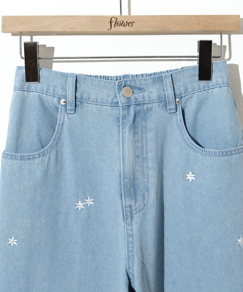 bloom embroidery pants～ﾌﾞﾙｰﾑｴﾝﾌﾞﾛｲﾀﾞﾘｰﾊﾟﾝﾂ | flower／フラワー公式通販