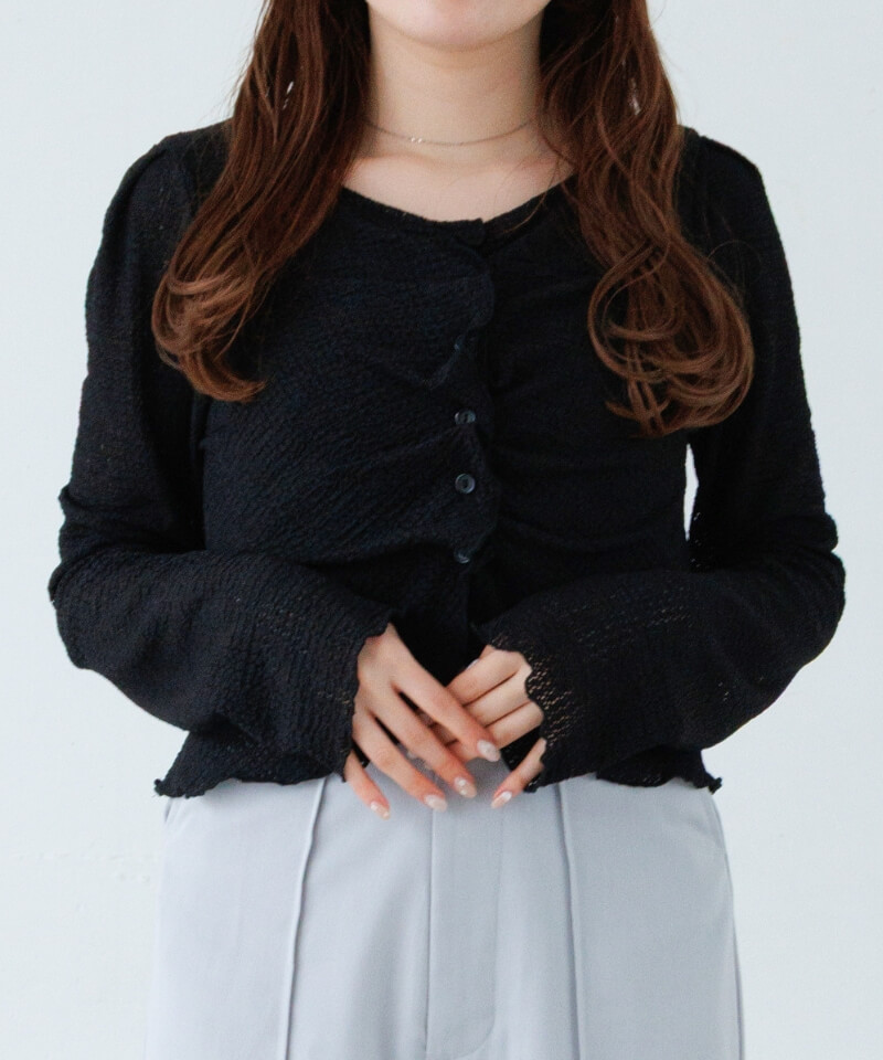 lacy gather top～ﾚｰｼｰｷﾞｬｻﾞｰﾄｯﾌﾟ | flower／フラワー公式通販