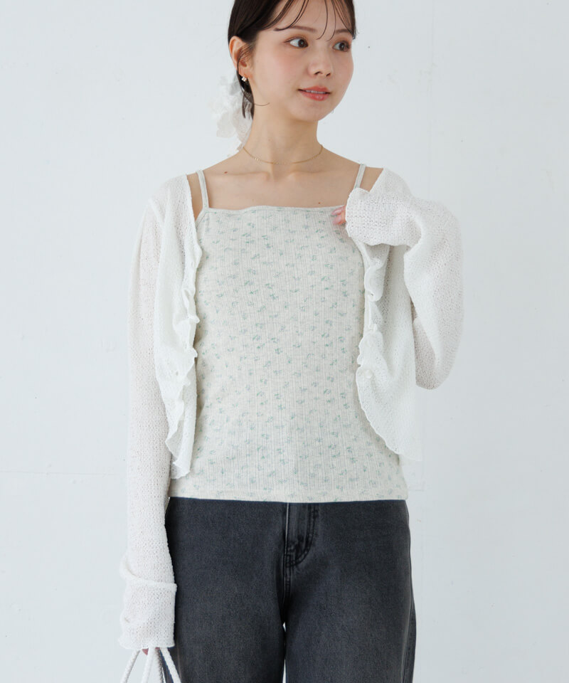 lacy gather top～ﾚｰｼｰｷﾞｬｻﾞｰﾄｯﾌﾟ | flower／フラワー公式通販