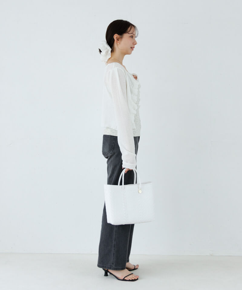 シャツ/ブラウス(長袖/七分) fiolily Flower Lace Gather Tops lacy gather top～ﾚｰｼｰｷﾞｬｻﾞｰﾄｯﾌﾟ | flower／フラワー公式通販