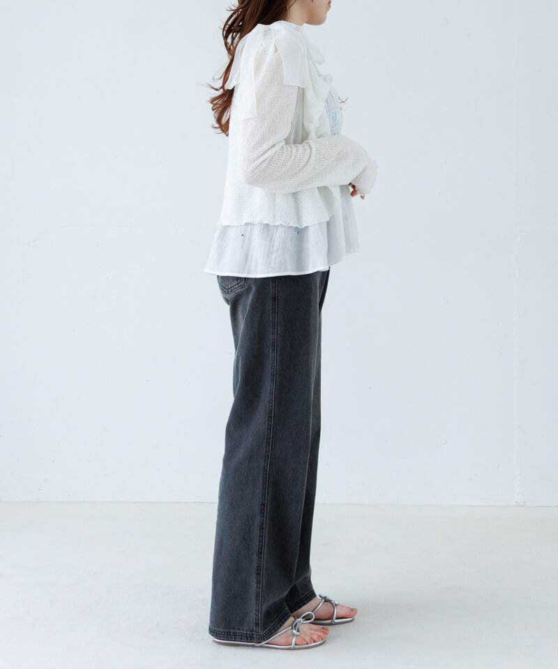lacy gather top～ﾚｰｼｰｷﾞｬｻﾞｰﾄｯﾌﾟ | flower／フラワー公式通販