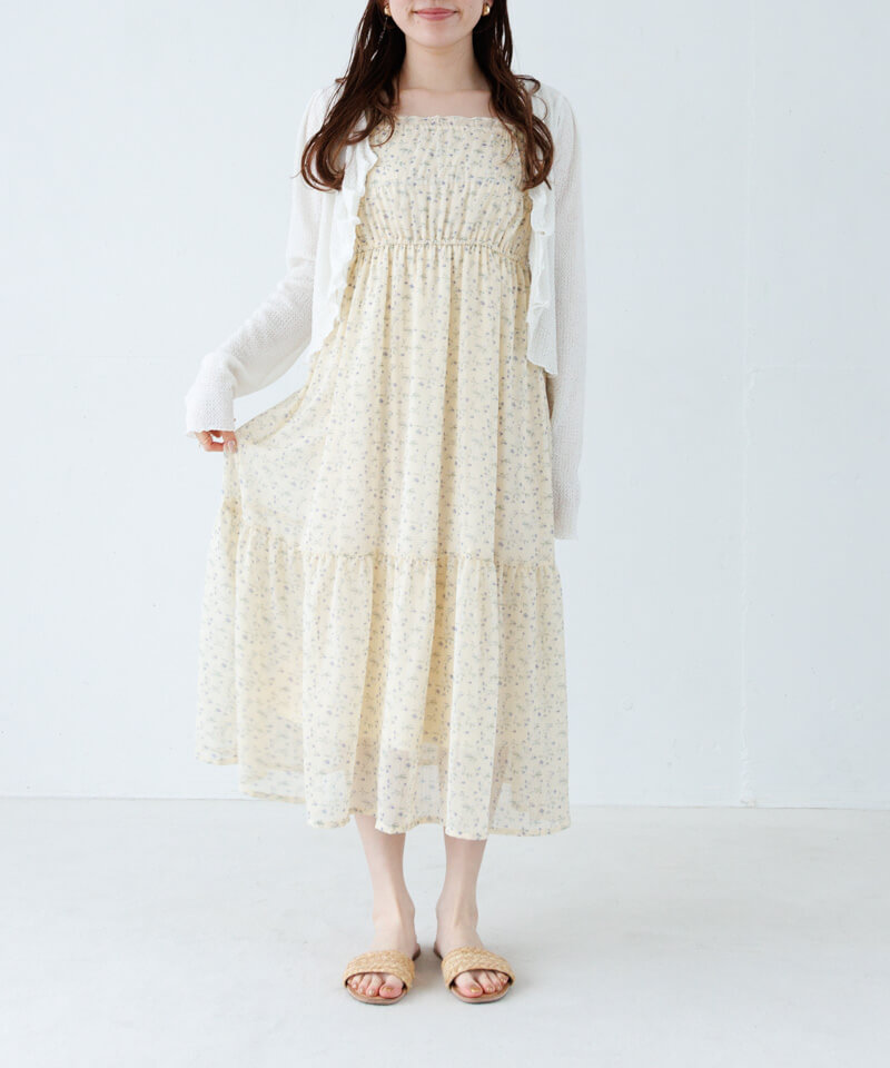 シャツ/ブラウス(長袖/七分) fiolily Flower Lace Gather Tops フロントラッフル七分袖ブラウス － ビジネス・オフィスシーン