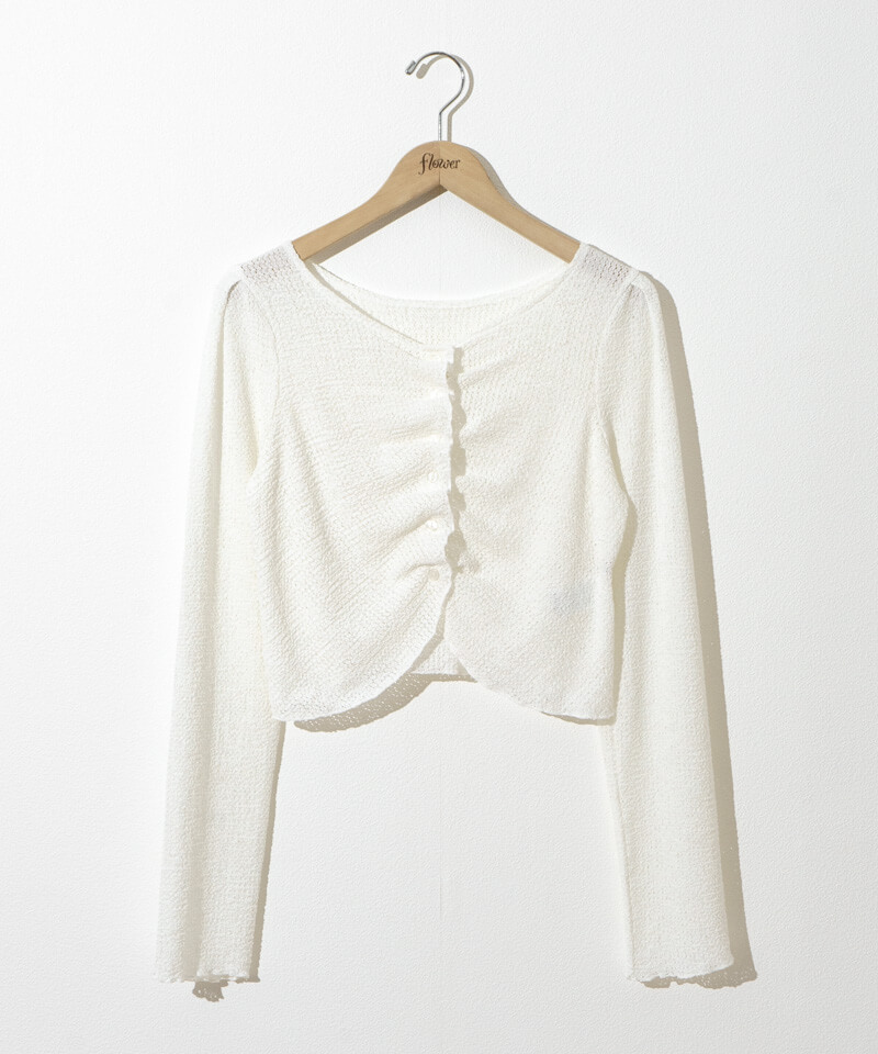 lacy gather top～ﾚｰｼｰｷﾞｬｻﾞｰﾄｯﾌﾟ | flower／フラワー公式通販