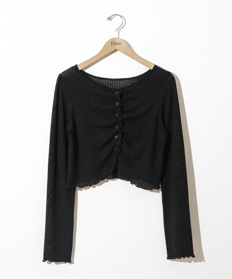 YILON Lace gather tops GLAY レースギャザートップス lacy gather top～ﾚｰｼｰｷﾞｬｻﾞｰﾄｯﾌﾟ | flower／フラワー公式通販