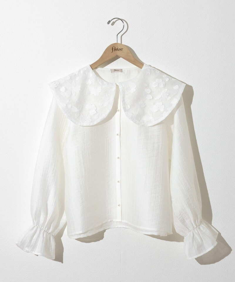 クチュールドアダム Stand Collar Botanical ブラウス COUTURE D'ADAM】Stand Collar Botanical Paisley Blouse（シャツ