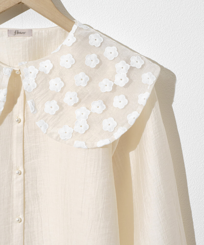 botanical collar blouse～ﾎﾞﾀﾆｶﾙｶﾗｰﾌﾞﾗｳｽ | flower／フラワー公式通販