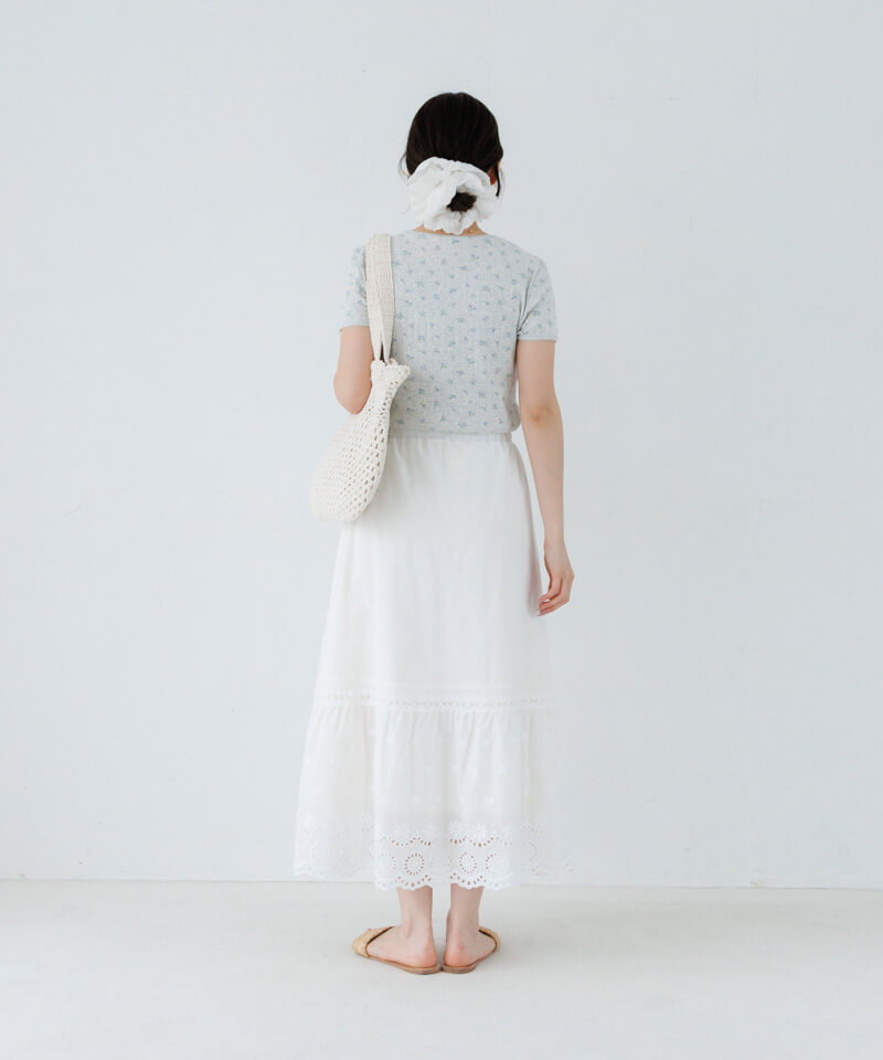 20%OFF】floral cotton skirt～ﾌﾛｰﾗﾙｺｯﾄﾝｽｶｰﾄ | flower／フラワー公式通販