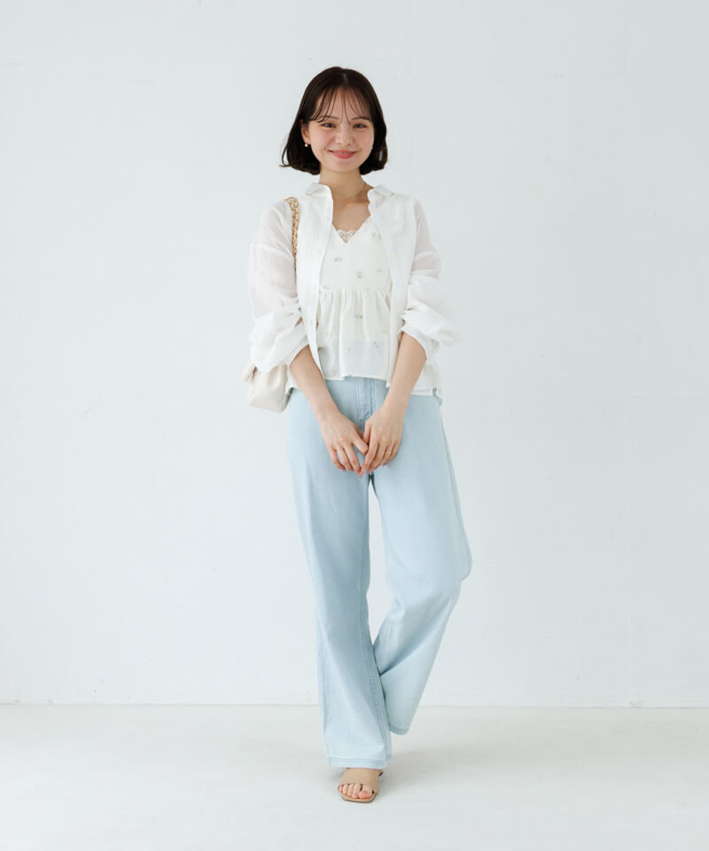 *完成*flower✿様オーダー AZUL BY MOUSSY | フラワーダブルジャガードニット (ニット ) |SHEL