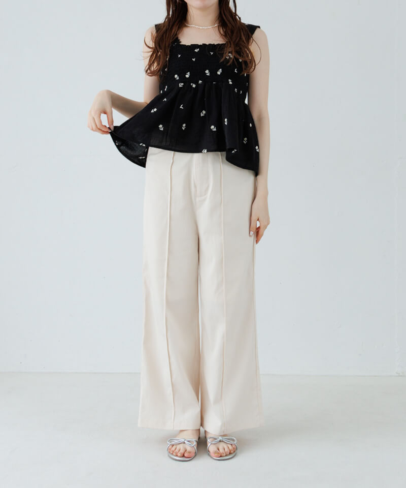 50%OFF】luminous embroidery bustier～ﾙﾐﾅｽｴﾝﾌﾞﾛｲﾀﾞﾘｰﾋﾞｽﾁｪ | flower 