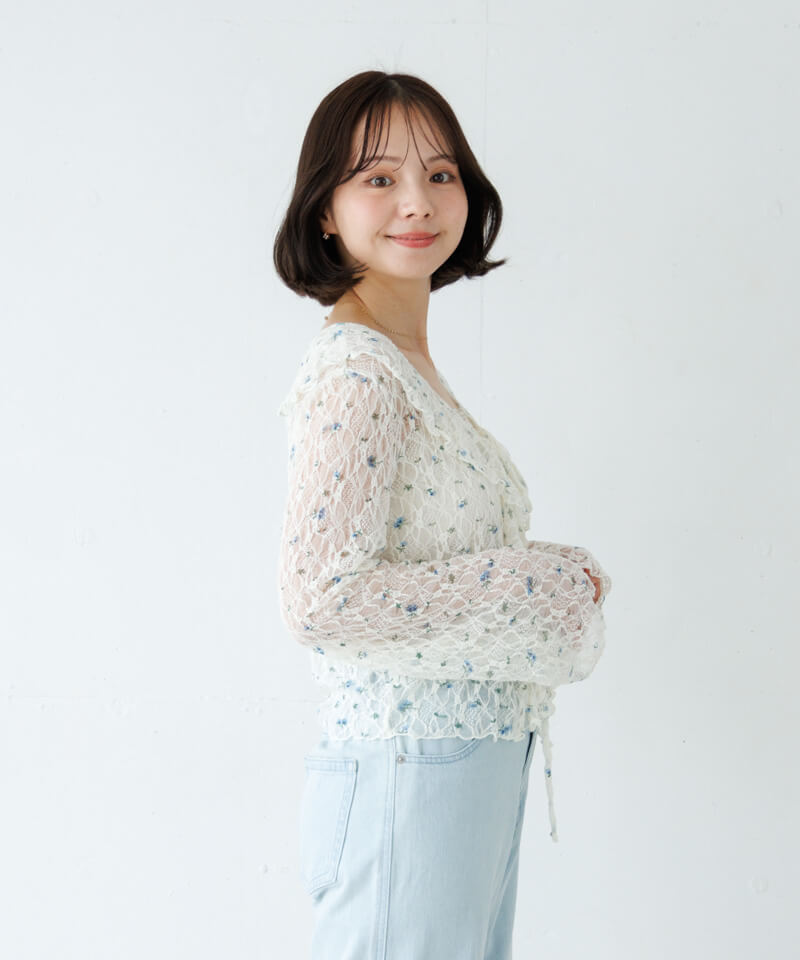bloom frill cardigan～ﾌﾞﾙｰﾑﾌﾘﾙｶｰﾃﾞｨｶﾞﾝ | flower／フラワー公式通販