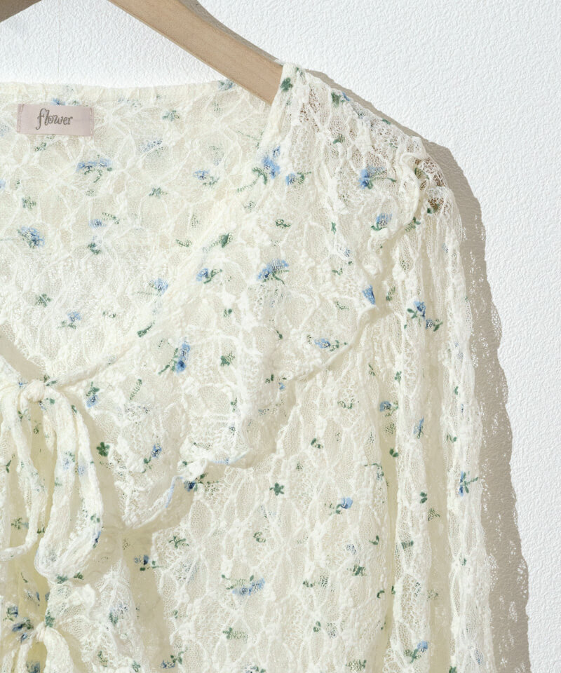 【EMILIO PUCCI FIRENZD】シルクフリル カーディガン 白　春物 bloom frill cardigan～ﾌﾞﾙｰﾑﾌﾘﾙｶｰﾃﾞｨｶﾞﾝ | flower／フラワー公式通販